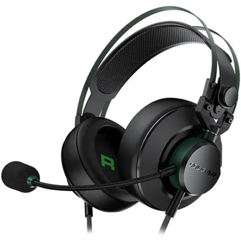 Buy Cougar VM410 XB Wired Gaming Headset – Black/Green