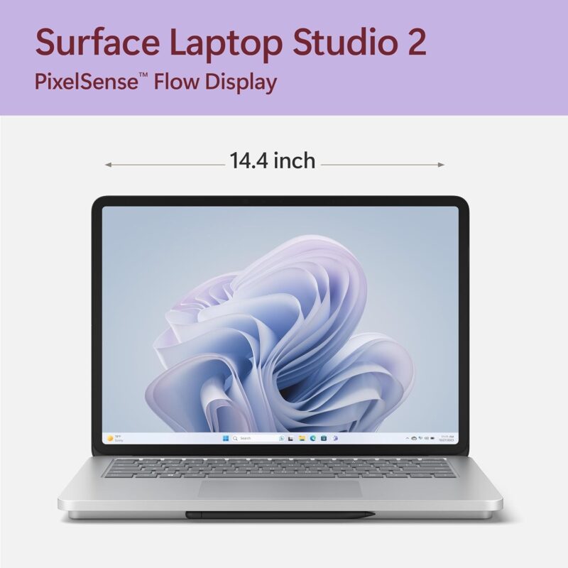 Buy Microsoft Surface Laptop Studio 2 14.4 inches (512GB SSD, 16GB RAM, Nvidia Geforce RTX 4050 GPU 6GB, Win11 Home, Platinum, Wi-Fi Only)