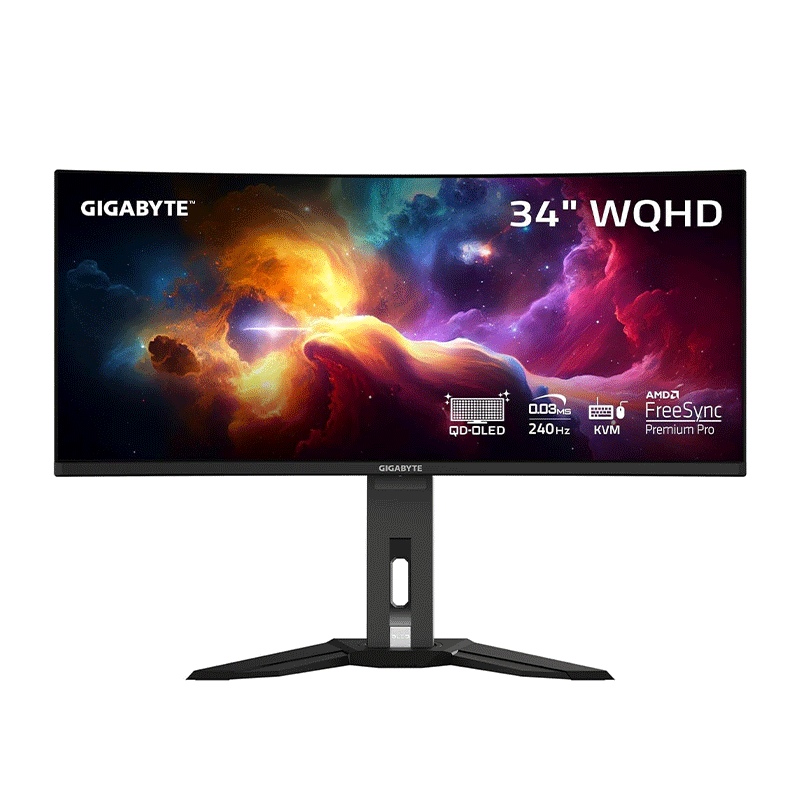 buytronics-Gigabyte MO34WQC2 34″ 240Hz 0.03ms OLED WQHD Gaming Monitor – Black