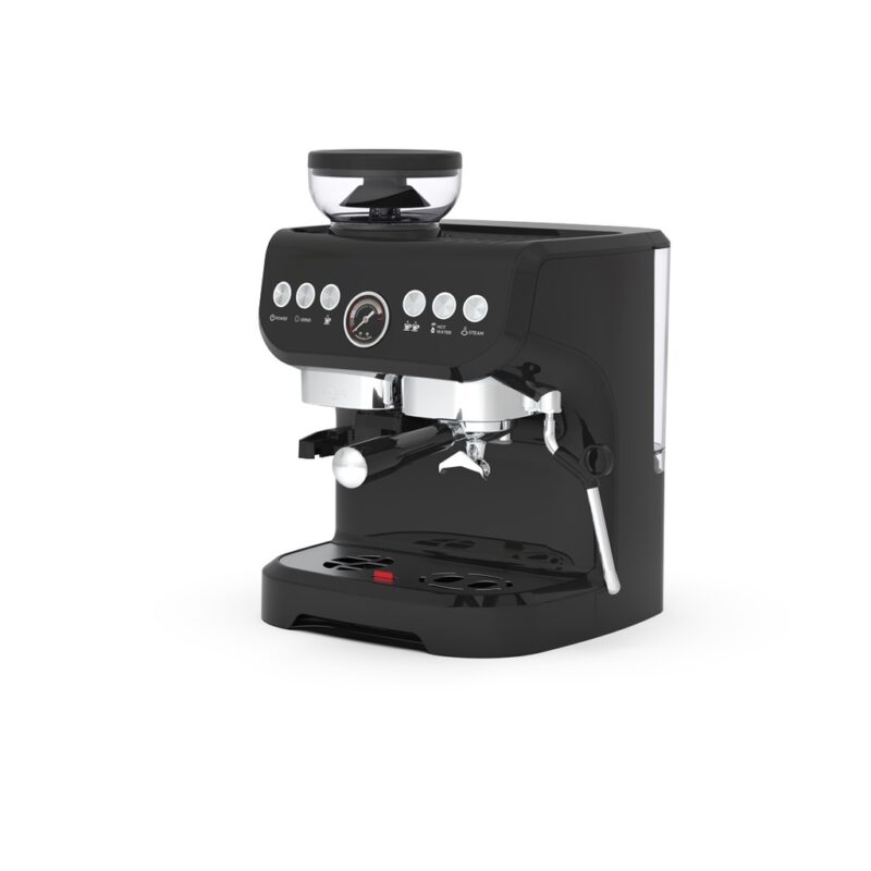 Lepresso Espresso Coffee Maker with Bean Grinder - Black - Image 2