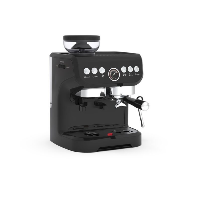 Lepresso Espresso Coffee Maker with Bean Grinder - Black - Image 3