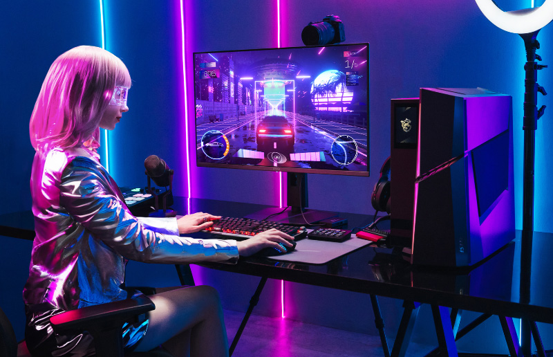 buytronics-Msi MPG 321URX QD-OLED 32″ 240Hz UHD Gaming Monitor – Black