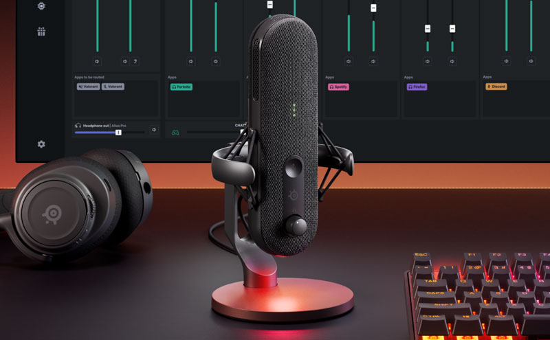 buytronics-SteelSeries Alias USB Mic for PC - 3x Bigger Capsule for Gaming