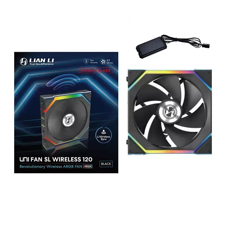 Lian Li 120mm UNI FAN SL Wireless ARGB Reverse Blade Fan