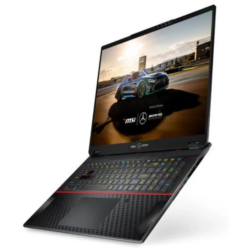 MSI STEALTH 18 MERCEDES AMG, INTEL CORE ULTRA 9 185H 2.3GHZ , 32GB, 2TBSSD, 18" UHD+120HZ, WL, 12GB RTX 4080, BT+CAM , WIN 11 HOME,  2 YR + S-CASE