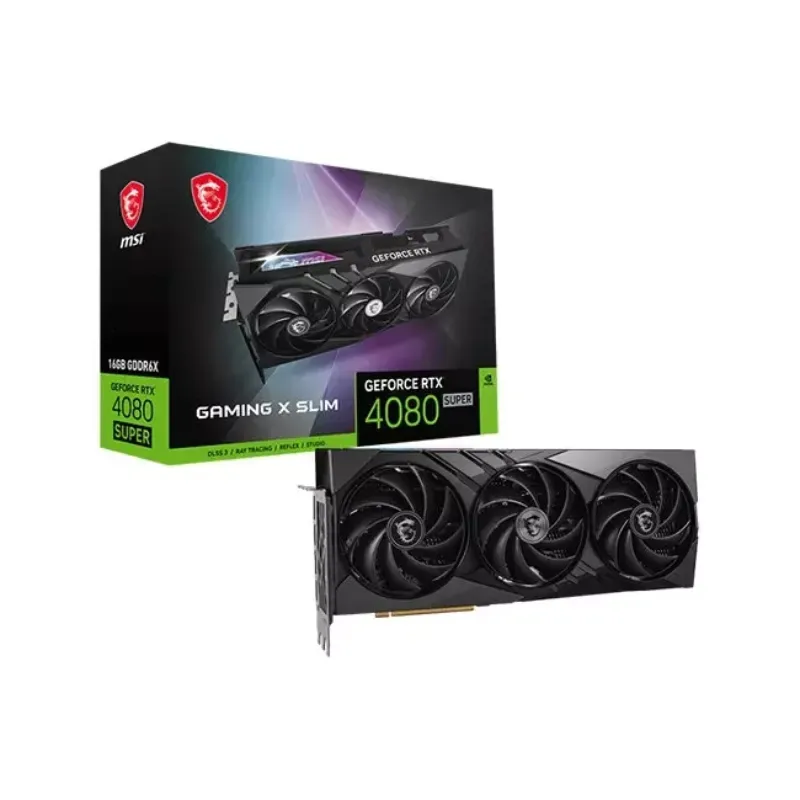 Msi GeForce RTX 4080 Super Gaming X Slim 16GB GDDR6X Graphics Card DLSS 3