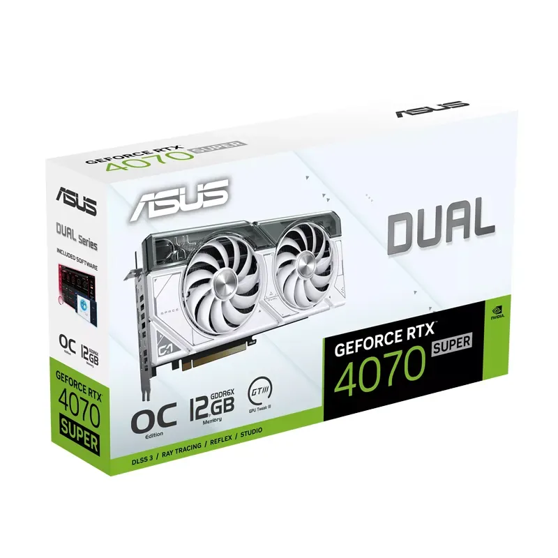 Asus Dual GeForce RTX 4070 SUPER 12GB GDDR6X OC Edition Graphics Card DLSS 3