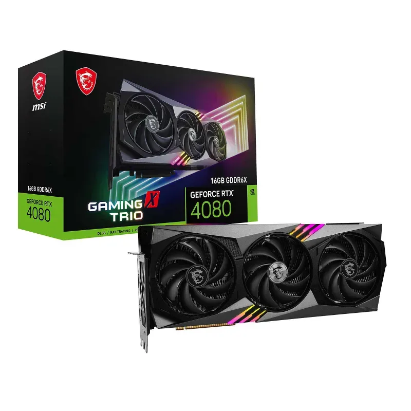 Msi GeForce RTX 4080 Super Gaming X Trio 16GB GDDR6X Graphics Card DLSS 3
