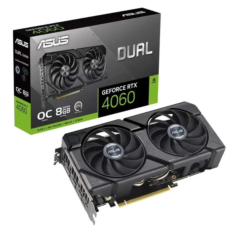 Asus Dual GeForce RTX 4060 EVO 8GB GDDR6 OC Edition Graphics Card DLSS 3