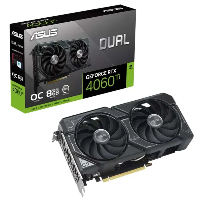 Asus GeForce RTX 4060 Ti Dual EVO 8GB GDDR6 OC Edition Graphics Card DLSS 3