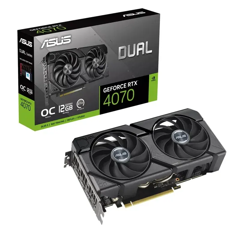 Asus Dual GeForce RTX 4070 EVO OC Edition 12GB GDDR6X Graphics Card DLSS 3