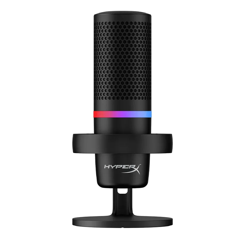 HyperX DuoCast RGB USB Condenser Gaming Microphone for PC, PS5, PS4, Mac, Low profile Shock Mount