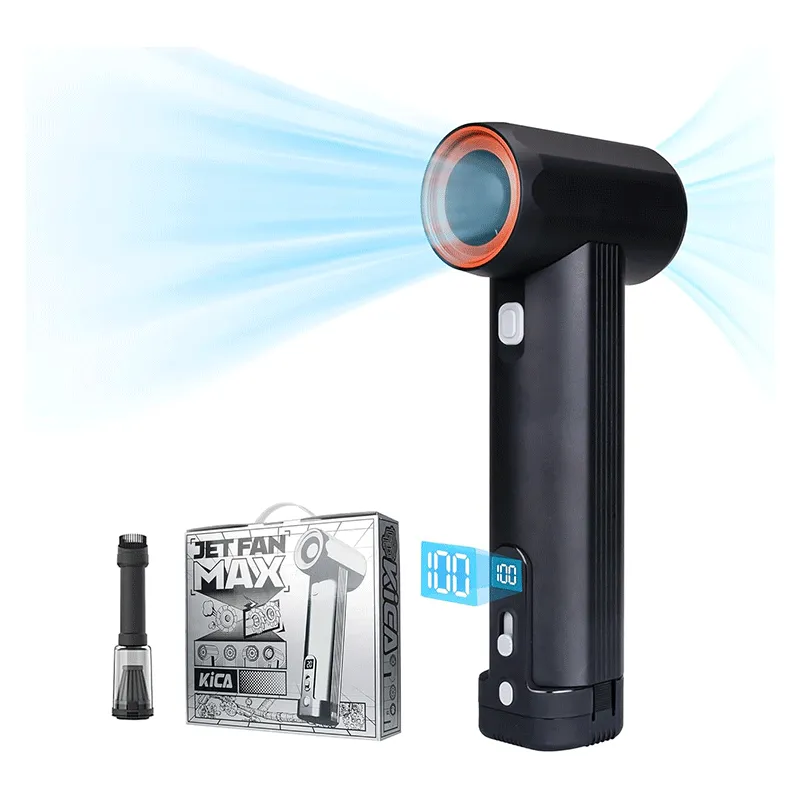 KiCA Jet Fan MAX Car Dryer Air Blower - 31oz Thrust & 205MPH Wind Speed, 54W Fast Charging, 6 x 4000mAh