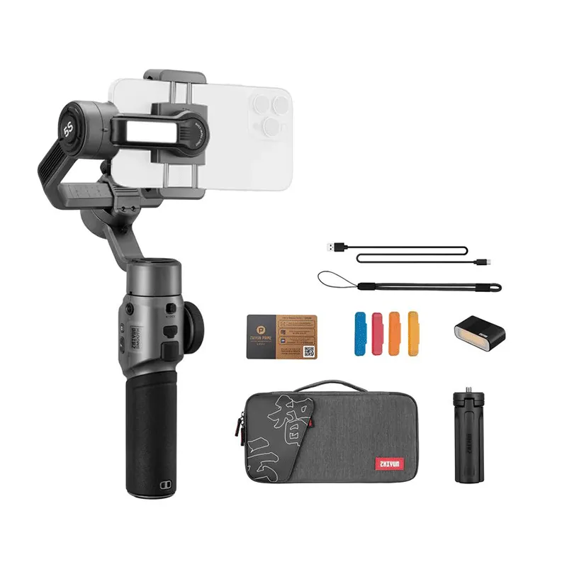 buytrionics-Zhiyun Smooth 5S Combo 3-Axis Handheld Gimbal Stabilizer for Smartphone