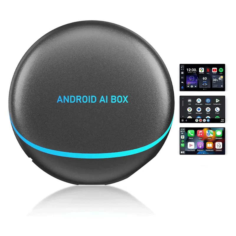 Dilxyuy Magic Box Streaming Device for Car, 3-in-1 Carplay Ai Box, 5Ghz WiFi Wireless Android Auto & CarPlay Adapter 8RAM+128GB Car Streaming Box