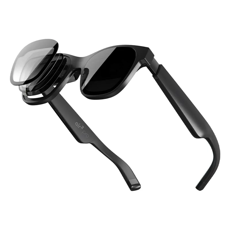 XREAL Air 2 Pro AR Glasses, Ultimate Display with 3-Level Electrochrome Darkening, 75g, 120Hz, 130, Smart Glasses