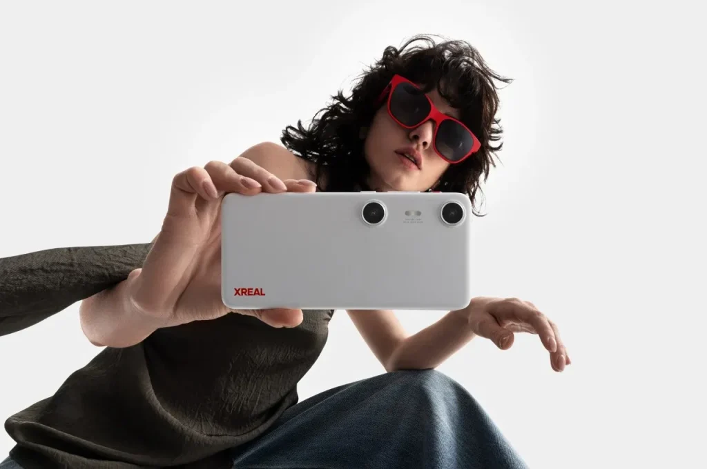 XREAL Beam Pro, The AR Glasses Spatial Computing Companion, 3D Cameras, Android 14, Supports All Google Play Store Apps, Multiple Spatial Experiences for Movies, TV and Gaming, FHD 1080p (6G+128G)
