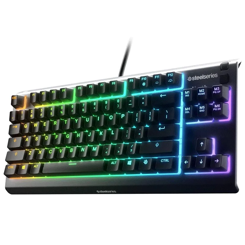 SteelSeries Apex 3 TKL - RGB Gaming Keyboard - Tenkeyless Compact Esports Form Factor