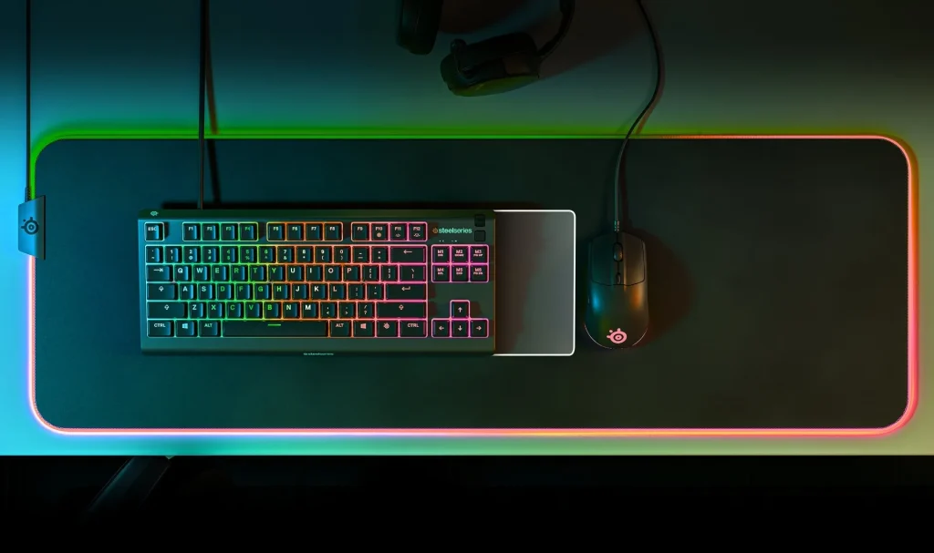 SteelSeries Apex 3 TKL - RGB Gaming Keyboard - Tenkeyless Compact Esports Form Factor