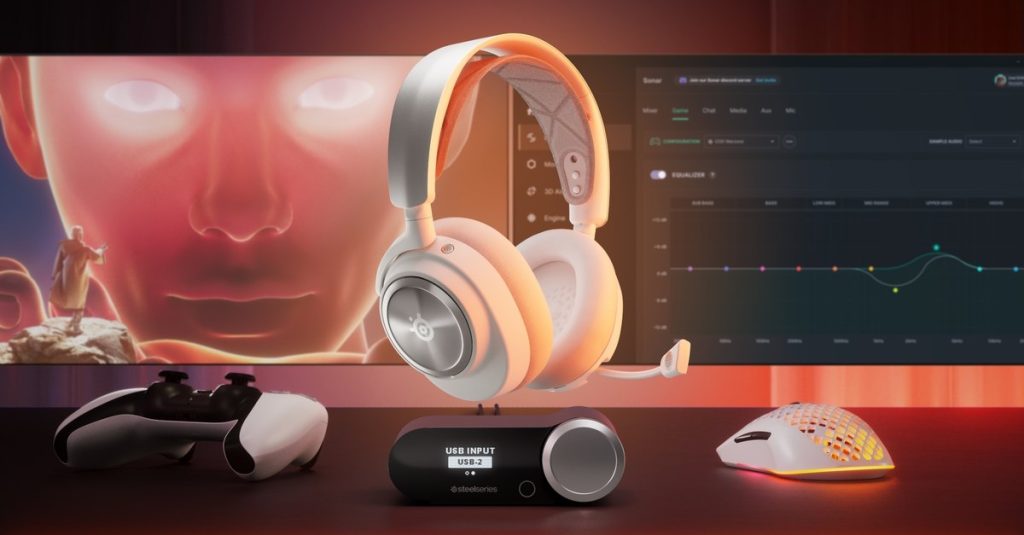 SteelSeries Arctis Nova Pro Wireless PS White Gaming Headset Headphones Lightweight Wireless Noise Canceling White - 61526