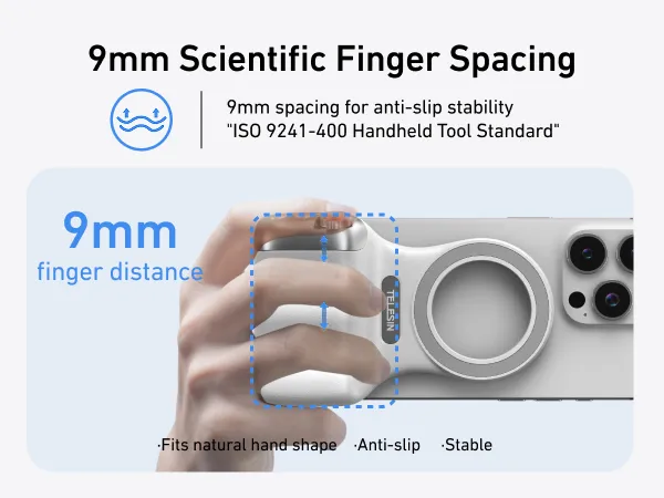 TELESIN Fun Shot Magnetic Phone Camera DSLR Style Shutter Grip for iPhone